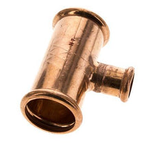 Tee Press Fitting - 18mm Female & 35mm - Copper alloy