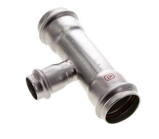 Tee Press Fitting - 22mm Female & 35mm - Stainless Steel