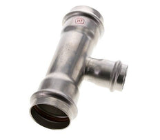 Tee Press Fitting - 28mm Female & 42mm - Stainless Steel