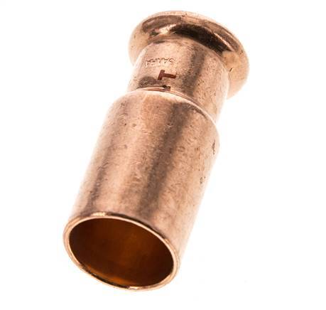 Raccord à sertir - 15mm Femelle & 22mm Mâle - Alliage de cuivre