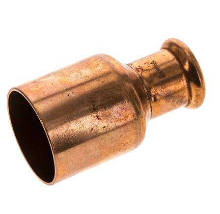 Press Fitting - 22mm Female & 42mm Male - Copper alloy