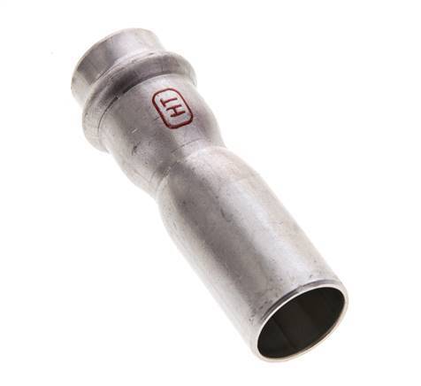 Raccord à sertir - 18mm Femelle & 22mm Mâle - Acier inoxydable