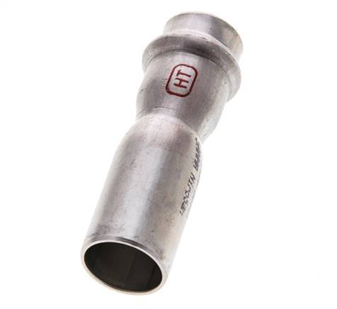 Raccord à sertir - 18mm Femelle & 22mm Mâle - Acier inoxydable