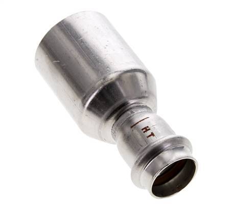 Raccord à sertir - 22mm Femelle & 42mm Mâle - Acier inoxydable