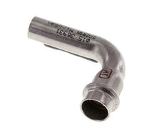 Raccord à sertir coude 90deg - 15mm Femelle & 15mm Mâle - Acier inoxydable