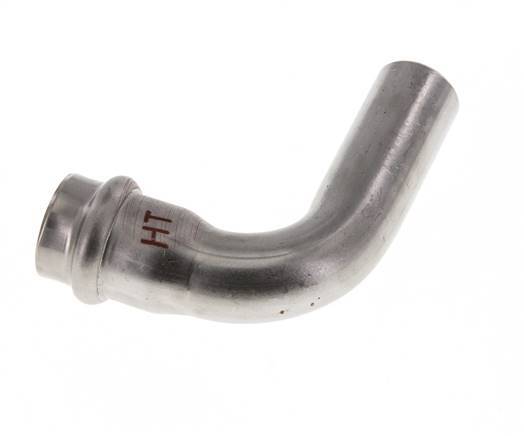 Raccord à sertir coude 90deg - 18mm Femelle & 18mm Mâle - Acier inoxydable