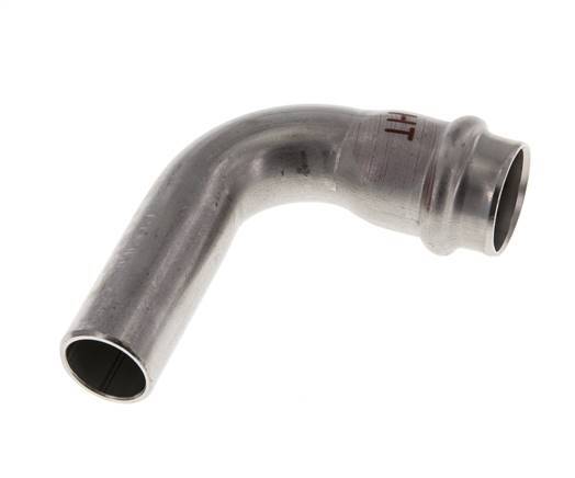 Raccord à sertir coude 90deg - 18mm Femelle & 18mm Mâle - Acier inoxydable
