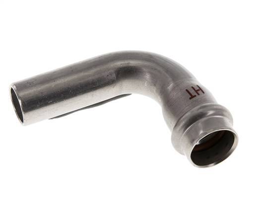 Raccord à sertir coude 90deg - 18mm Femelle & 18mm Mâle - Acier inoxydable