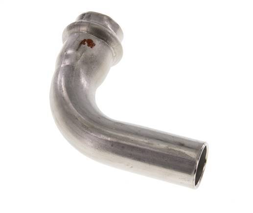 90deg Elbow Press Fitting - 22mm Female & 22mm Male - Stainless Steel