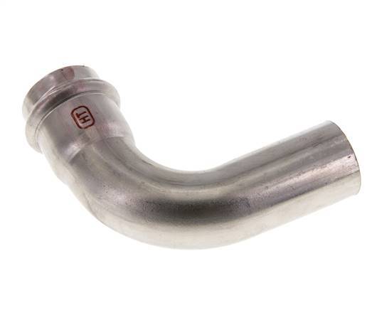 90deg Elbow Press Fitting - 28mm Female & 28mm Male - Stainless Steel