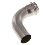 Raccord à sertir coude 90deg - 35mm Femelle & 35mm Mâle - Acier inoxydable
