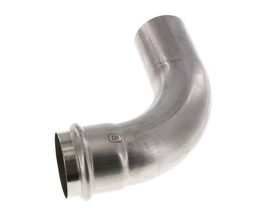 Raccord à sertir coude 90deg - 54mm Femelle & 54mm Mâle - Acier inoxydable