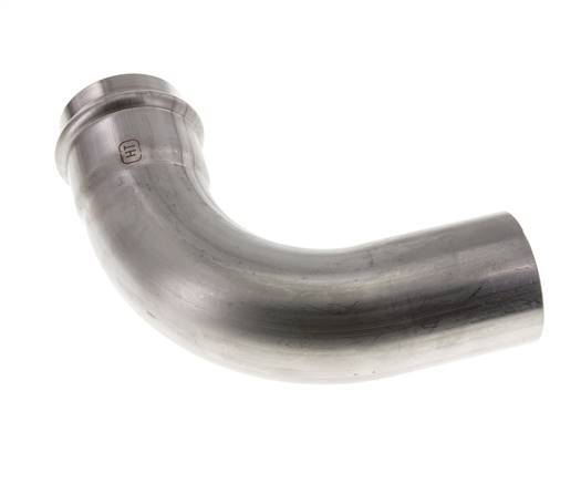 Raccord à sertir coude 90deg - 54mm Femelle & 54mm Mâle - Acier inoxydable