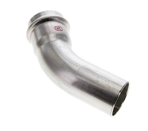 45deg Elbow Press Fitting - 42mm Female & 42mm Male - Stainless Steel