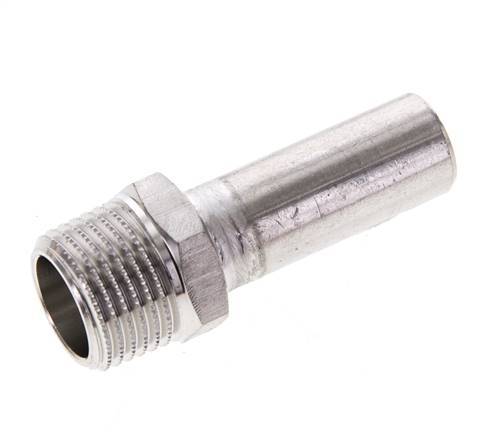 Raccord à sertir - 15mm Mâle & R 1/2'' Mâle - Acier inoxydable