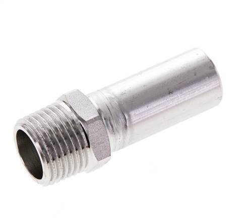 Raccord à sertir - 18mm Mâle & R 1/2'' Mâle - Acier inoxydable