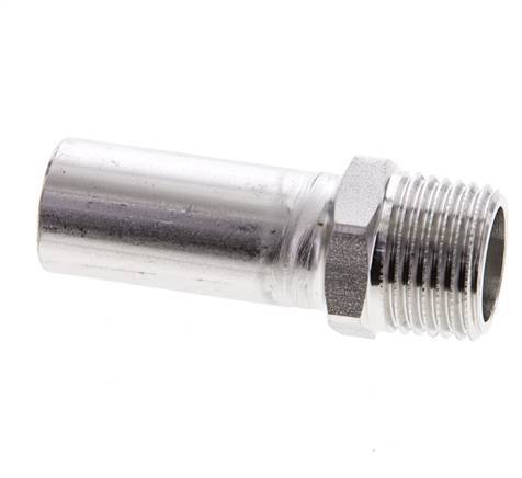 Raccord à sertir - 18mm Mâle & R 1/2'' Mâle - Acier inoxydable