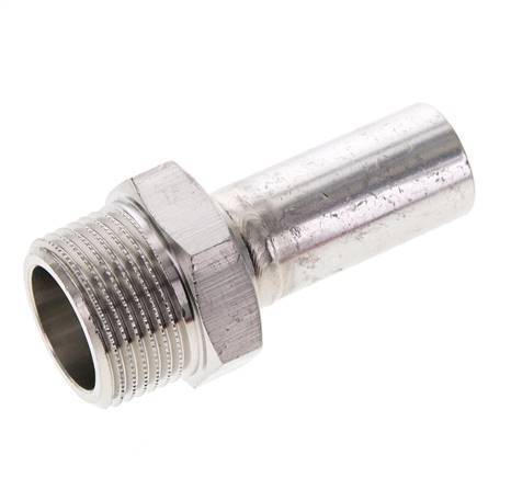 Raccord à sertir - 18mm Mâle &amp; R 3/4'' Mâle - Acier inoxydable