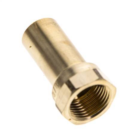 Raccord à sertir - 15mm Male & Rp 3/8'' Female - Alliage de cuivre