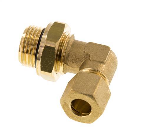 10mm & G1/2'' Brass Elbow Compression Fitting with Male Threads 95 bar NBR Adjustable DIN EN 1254-2