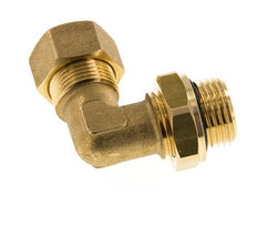 14mm & G1/2'' Brass Elbow Compression Fitting with Male Threads 89 bar NBR Adjustable DIN EN 1254-2