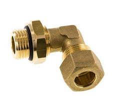 14mm & G1/2'' Brass Elbow Compression Fitting with Male Threads 89 bar NBR Adjustable DIN EN 1254-2