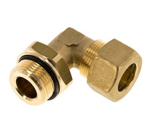 18mm & G3/4'' Brass Elbow Compression Fitting with Male Threads 67 bar NBR Adjustable DIN EN 1254-2