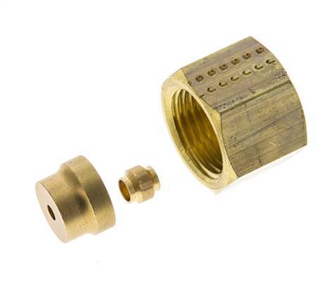 4mm Brass Straight Compression Fitting DN 1275 bar DIN EN 1254-2