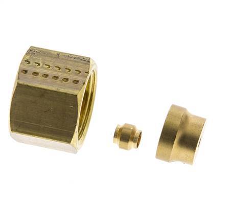 4mm Brass Straight Compression Fitting DN 1275 bar DIN EN 1254-2