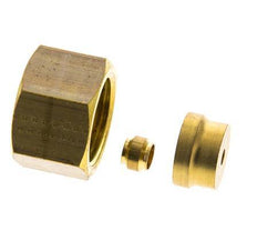 Raccord à compression droit en laiton 6mm DN 1676 bar DIN EN 1254-2