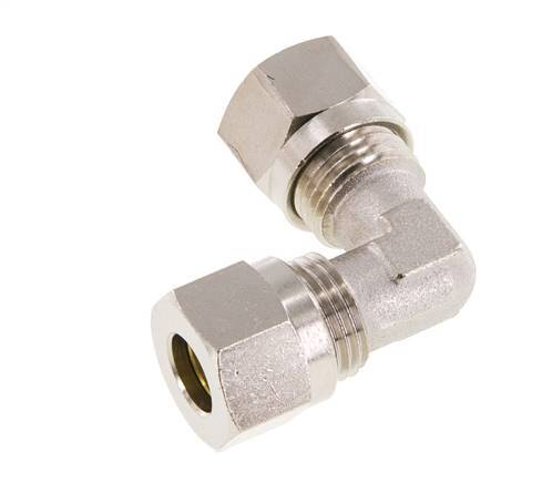 10L Nickel plated Brass Elbow Cutting Fitting 115 bar ISO 8434-1