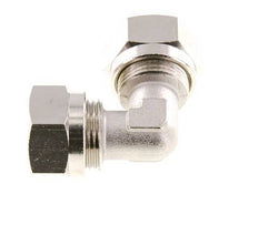 15L Nickel plated Brass Elbow Cutting Fitting 70 bar ISO 8434-1