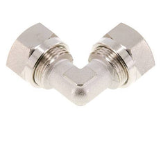 15L Nickel plated Brass Elbow Cutting Fitting 70 bar ISO 8434-1