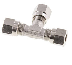 6LL Nickel plated Brass T-Shape Tee Cutting Fitting 100 bar ISO 8434-1 [2 Pieces]