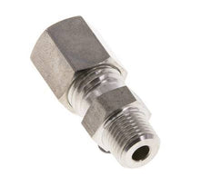 Raccord à compression droit en acier inoxydable 6L & R1/8'' avec filets mâles 315 bar ISO 8434-1