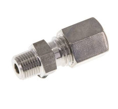 Raccord à compression droit en acier inoxydable 6L & R1/8'' avec filets mâles 315 bar ISO 8434-1