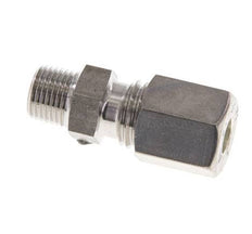 Raccord à compression droit en acier inoxydable 6L & R1/8'' avec filets mâles 315 bar ISO 8434-1