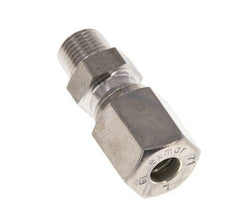 Raccord à compression droit en acier inoxydable 6L & R1/8'' avec filets mâles 315 bar ISO 8434-1