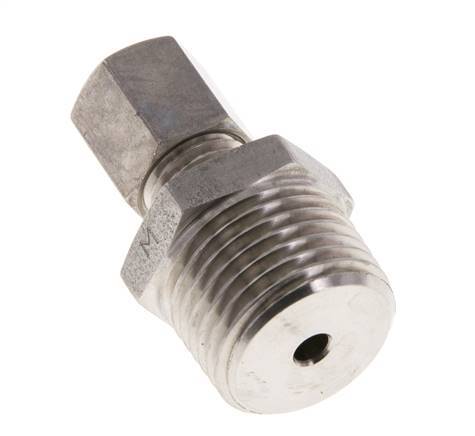 Raccord à compression droit en acier inoxydable 6L & R1/2'' avec filets mâles 315 bar ISO 8434-1