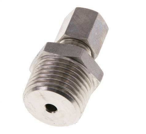 Raccord à compression droit en acier inoxydable 6L & R1/2'' avec filets mâles 315 bar ISO 8434-1
