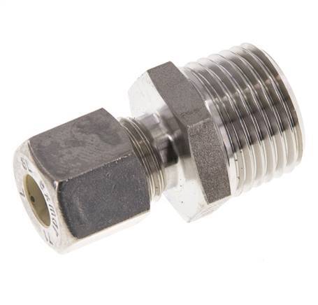 Raccord à compression droit en acier inoxydable 8L & R1/2'' avec filets mâles 315 bar ISO 8434-1