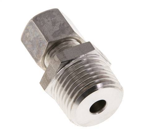 Raccord à compression droit en acier inoxydable 8L & R1/2'' avec filets mâles 315 bar ISO 8434-1