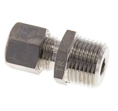 10L & R1/2'' Stainless Steel Straight Compression Fitting with Male Threads 315 bar ISO 8434-1