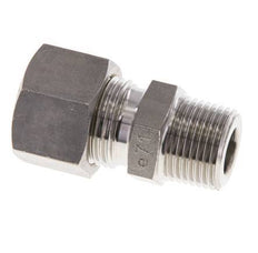 Raccord à compression droit en acier inoxydable 12L & R3/8'' avec filets mâles 315 bar ISO 8434-1
