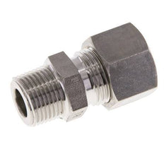 Raccord à compression droit en acier inoxydable 12L & R3/8'' avec filets mâles 315 bar ISO 8434-1