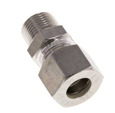 Raccord à compression droit en acier inoxydable 12L & R3/8'' avec filets mâles 315 bar ISO 8434-1