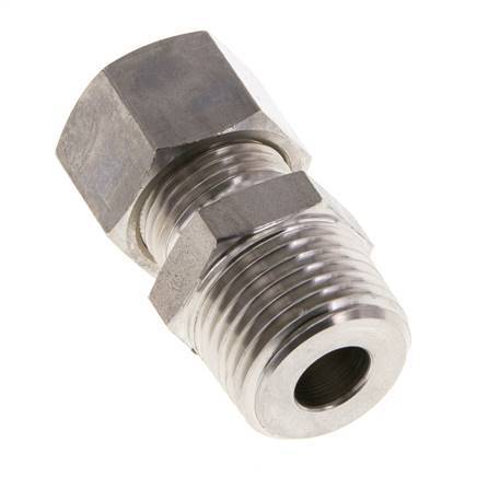 Raccord à compression droit en acier inoxydable 12L & R1/2'' avec filets mâles 315 bar ISO 8434-1