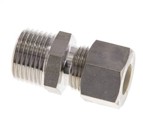 Raccord à compression droit en acier inoxydable 12L & R1/2'' avec filets mâles 315 bar ISO 8434-1