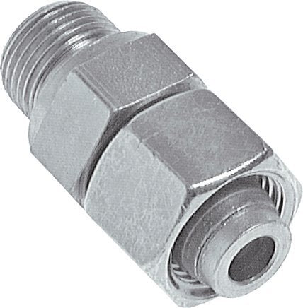 10L & M14x1.5 Acier zingue pivotant droit avec filetage mâle 315 bar NBR Reglable ISO 8434-1 [2 Pièces]