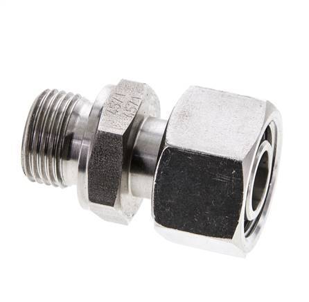 15L & M18x1.5 Acier inoxydable pivotant droit avec filetage mâle 315 bar FKM Ajustable ISO 8434-1